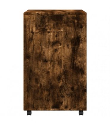 vidaXL Rolling Cabinet Smoked Oak 60x48x81 cm Engineered Wood