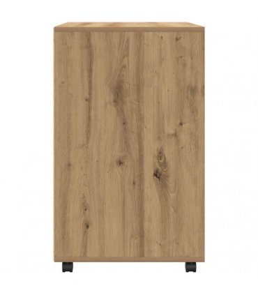 vidaXL Rolling Cabinet Artisian Oak 60x48x81 cm Engineered Wood