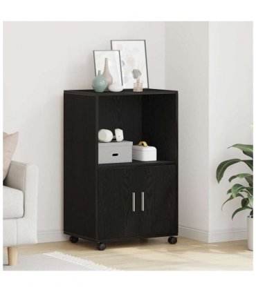 vidaXL Cabinet Black Oak 55 x 40 x 82 cm