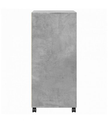 vidaXL Rolling Cabinet Concrete Grey 55x40x91 cm Engineered Wood