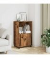 vidaXL Rolling Cabinet Old Wood 55x40x91 cm Engineered Wood