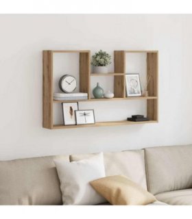 vidaXL Wall Shelf Artisian Oak 99x15x60 cm Engineered Wood