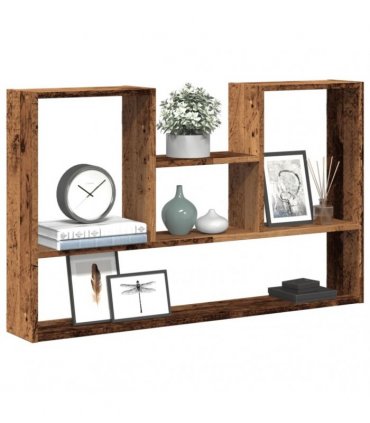 vidaXL Wall Shelf Old Wood 99x15x60 cm Engineered Wood
