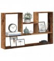 vidaXL Wall Shelf Old Wood 99x15x60 cm Engineered Wood