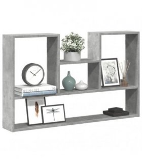 vidaXL Wall Shelf Concrete Grey 99x15x60 cm Engineered Wood
