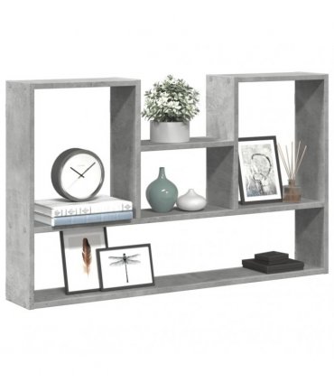 vidaXL Wall Shelf Concrete Grey 99x15x60 cm Engineered Wood