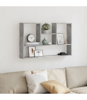 vidaXL Wall Shelf Concrete Grey 99x15x60 cm Engineered Wood