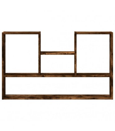 vidaXL Wall Shelf Smoked Oak 99x15x60 cm Engineered Wood