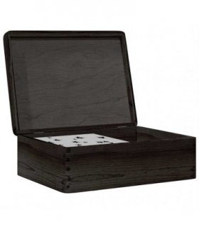 vidaXL Wooden Box with Lid Black 40x30x13 cm Solid Wood Pine — Size: 40 x 30 x 13 cm