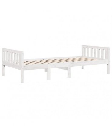 vidaXL Children's Bed without Mattress White 90x200 cm Solid Wood Pine — Size: 90 x 200 cm