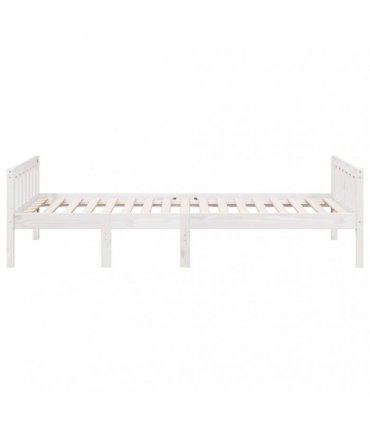 vidaXL Children's Bed without Mattress White 90x200 cm Solid Wood Pine — Size: 90 x 200 cm