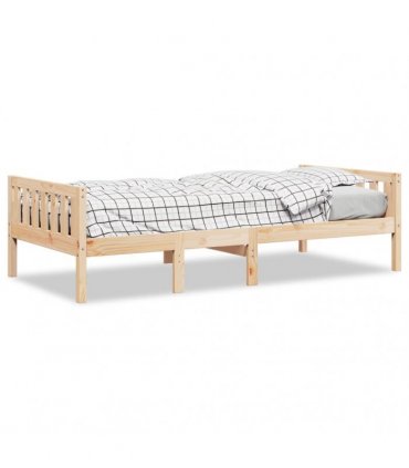 vidaXL Children's Bed without Mattress 75x190 cm Solid Wood Pine — Colour: natural, Size: 75 x 190 cm