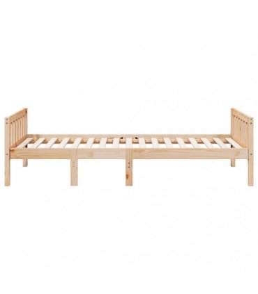 vidaXL Children's Bed without Mattress 75x190 cm Solid Wood Pine — Colour: natural, Size: 75 x 190 cm