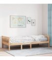vidaXL Children's Bed without Mattress 90x200 cm Solid Wood Pine — Colour: natural, Size: 90 x 200 cm