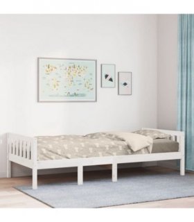 vidaXL Children's Bed without Mattress White 75x190 cm Solid Wood Pine — Size: 75 x 190 cm