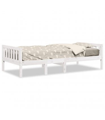 vidaXL Children's Bed without Mattress White 75x190 cm Solid Wood Pine — Size: 75 x 190 cm