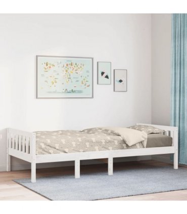 vidaXL Children's Bed without Mattress White 80x200 cm Solid Wood Pine — Size: 80 x 200 cm