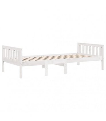 vidaXL Children's Bed without Mattress White 90x190 cm Solid Wood Pine — Size: 90 x 190 cm