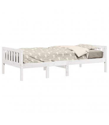 vidaXL Children's Bed without Mattress White 90x190 cm Solid Wood Pine — Size: 90 x 190 cm