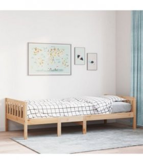 vidaXL Children's Bed without Mattress 80x200 cm Solid Wood Pine — Colour: natural, Size: 80 x 200 cm