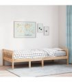 vidaXL Children's Bed without Mattress 80x200 cm Solid Wood Pine — Colour: natural, Size: 80 x 200 cm