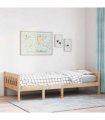 vidaXL Children's Bed without Mattress 90x190 cm Solid Wood Pine — Colour: natural, Size: 90 x 190 cm