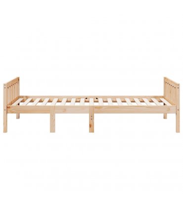 vidaXL Children's Bed without Mattress 90x190 cm Solid Wood Pine — Colour: natural, Size: 90 x 190 cm