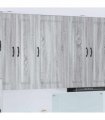 vidaXL Dishwasher Panel Kalmar Grey Sonoma 50 x 31 x 100 cm — Model: 1x wall cabinet (1 door) 50 cm wide 100 cm high