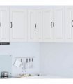 vidaXL Dishwasher Panel Kalmar White 57 x 57 x 80 cm Engineered Wood — Model: 1x wall corner cabinet 57 cm wide 80 cm high
