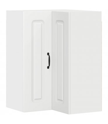 vidaXL Dishwasher Panel Kalmar White 57 x 57 x 80 cm Engineered Wood — Model: 1x wall corner cabinet 57 cm wide 80 cm high