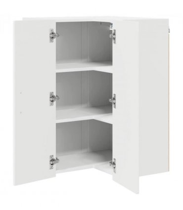 vidaXL Dishwasher Panel Kalmar White 57 x 57 x 80 cm Engineered Wood — Model: 1x wall corner cabinet 57 cm wide 80 cm high