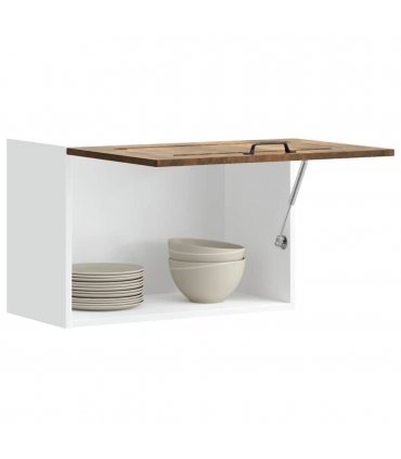 vidaXL Kitchen Wall Cabinet Kalmar Smoked Oak Engineered Wood — Model: 1x wall cabinet (1 flap door) 60 cm wide 40 cm high