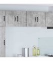 vidaXL Dishwasher Panel Kalmar 2 pcs Concrete Grey 60 x 31 x 40 cm — Model: 2x wall cabinet (2 doors) 60 cm wide 40 cm high