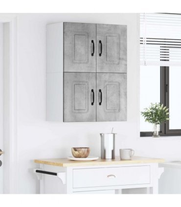 vidaXL Dishwasher Panel Kalmar 2 pcs Concrete Grey 60 x 31 x 40 cm — Model: 2x wall cabinet (2 doors) 60 cm wide 40 cm high