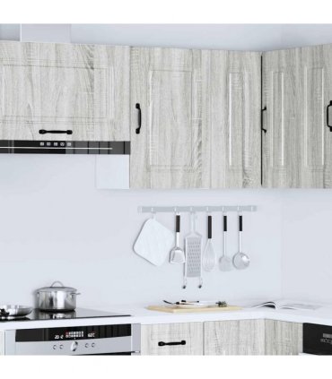 vidaXL Kitchen Wall Cabinet Kalmar Grey Sonoma Engineered Wood — Model: 1x wall cabinet (1 door) 40 cm wide 60 cm high