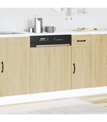 vidaXL Dishwasher Panel Kalmar Sonoma Oak 60x1.5x57 cm Engineered Wood — Model: 1x dishwasher panel 60 cm wide 57 cm high
