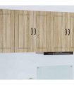 vidaXL Dishwasher Panel Kalmar Sonoma Oak 80 x 31 x 80 cm — Model: 1x wall cabinet (2 doors) 80 cm wide 80 cm high