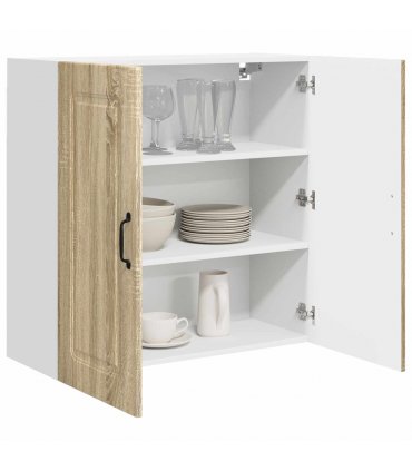 vidaXL Dishwasher Panel Kalmar Sonoma Oak 80 x 31 x 80 cm — Model: 1x wall cabinet (2 doors) 80 cm wide 80 cm high