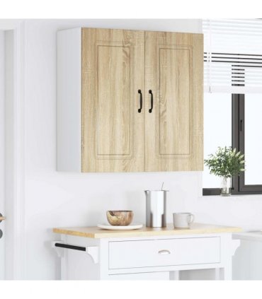 vidaXL Dishwasher Panel Kalmar Sonoma Oak 80 x 31 x 80 cm — Model: 1x wall cabinet (2 doors) 80 cm wide 80 cm high