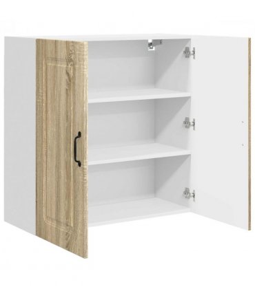vidaXL Dishwasher Panel Kalmar Sonoma Oak 80 x 31 x 80 cm — Model: 1x wall cabinet (2 doors) 80 cm wide 80 cm high