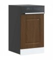 vidaXL Dishwasher Panel Kalmar Brown Oak 45x1.5x57 cm Engineered Wood — Model: 1x dishwasher panel 45 cm wide 57 cm high