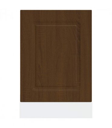 vidaXL Dishwasher Panel Kalmar Brown Oak 45x1.5x57 cm Engineered Wood — Model: 1x dishwasher panel 45 cm wide 57 cm high
