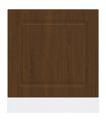 vidaXL Dishwasher Panel Kalmar Brown Oak 60x1.5x57 cm Engineered Wood — Model: 1x dishwasher panel 60 cm wide 57 cm high