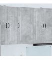 vidaXL Dishwasher Panel Kalmar Concrete Grey 50 x 31 x 100 cm — Model: 1x wall cabinet (1 door) 50 cm wide 100 cm high