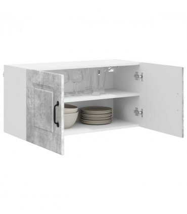 vidaXL Dishwasher Panel Kalmar Concrete Grey 80 x 31 x 40 cm — Model: 1x wall cabinet (2 doors) 80 cm wide 40 cm high