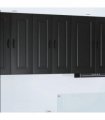 vidaXL Dishwasher Panel Kalmar 2 pcs Black 30 x 31 x 80 cm — Model: 2x wall cabinet (1 door) 30 cm wide 80 cm high