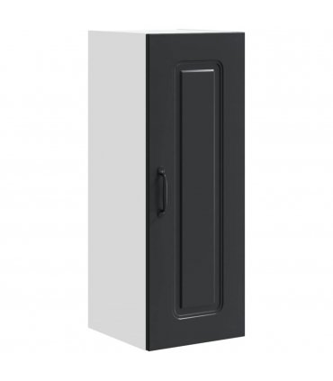 vidaXL Dishwasher Panel Kalmar 2 pcs Black 30 x 31 x 80 cm — Model: 2x wall cabinet (1 door) 30 cm wide 80 cm high