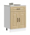 vidaXL Kitchen Base Cabinet Kalmar Sonoma Oak Engineered W — Model: 1x bottom cabinet (2 doors 1 drawer) 60 cm wide 81.5 cm high