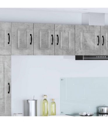 vidaXL Dishwasher Panel Kalmar 2 pcs Concrete Grey 30 x 31 x 40 cm — Model: 2x wall cabinet (1 door) 30 cm wide 40 cm high