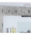 vidaXL Dishwasher Panel Kalmar 2 pcs Concrete Grey 30 x 31 x 40 cm — Model: 2x wall cabinet (1 door) 30 cm wide 40 cm high